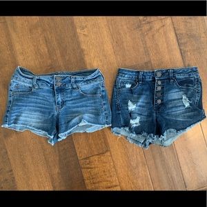 Refuge denim button front shorts lot size 0 XS XXS